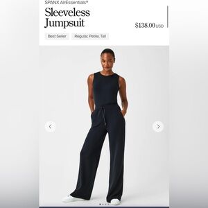 SPANX Black Airessentials Jumpsuit 2X